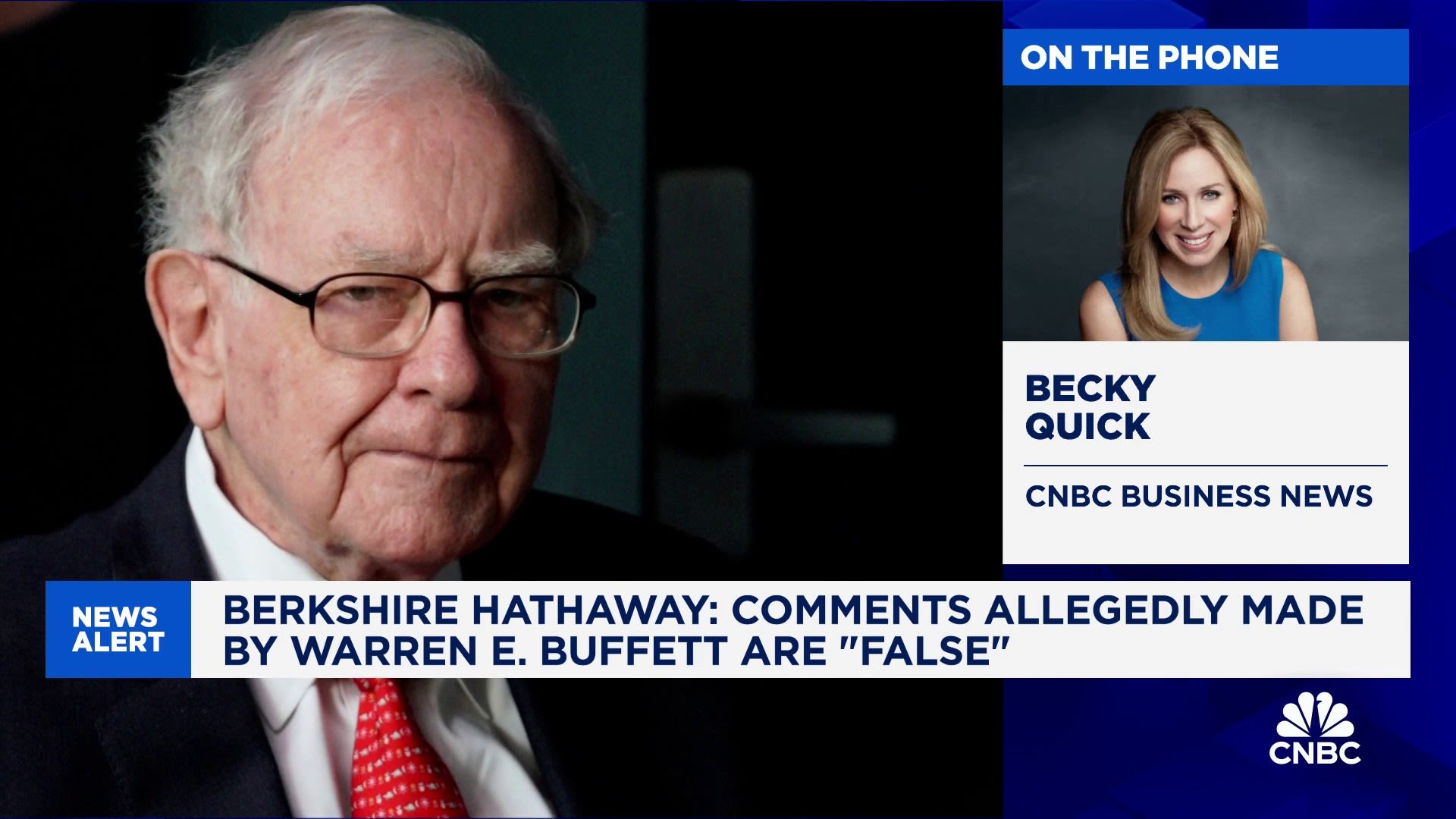 Berkshire Hathaway responds to 'false reports' on social media