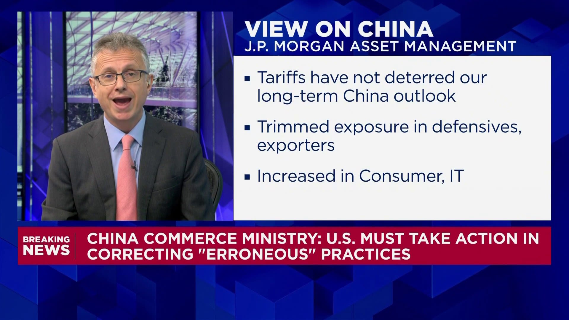 It is in both the U.S. and China's interest to come to a compromise, says JPMorgan