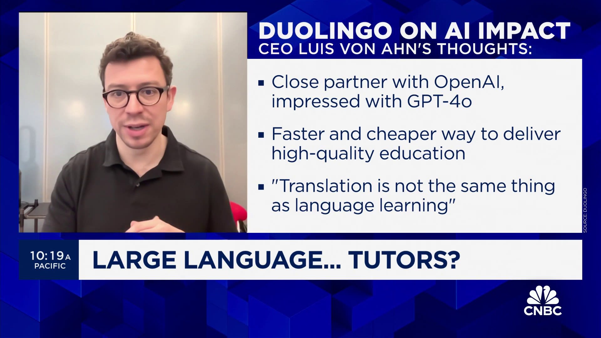AI enhances conversational language learning, says Duolingo CEO Luis von Ahn