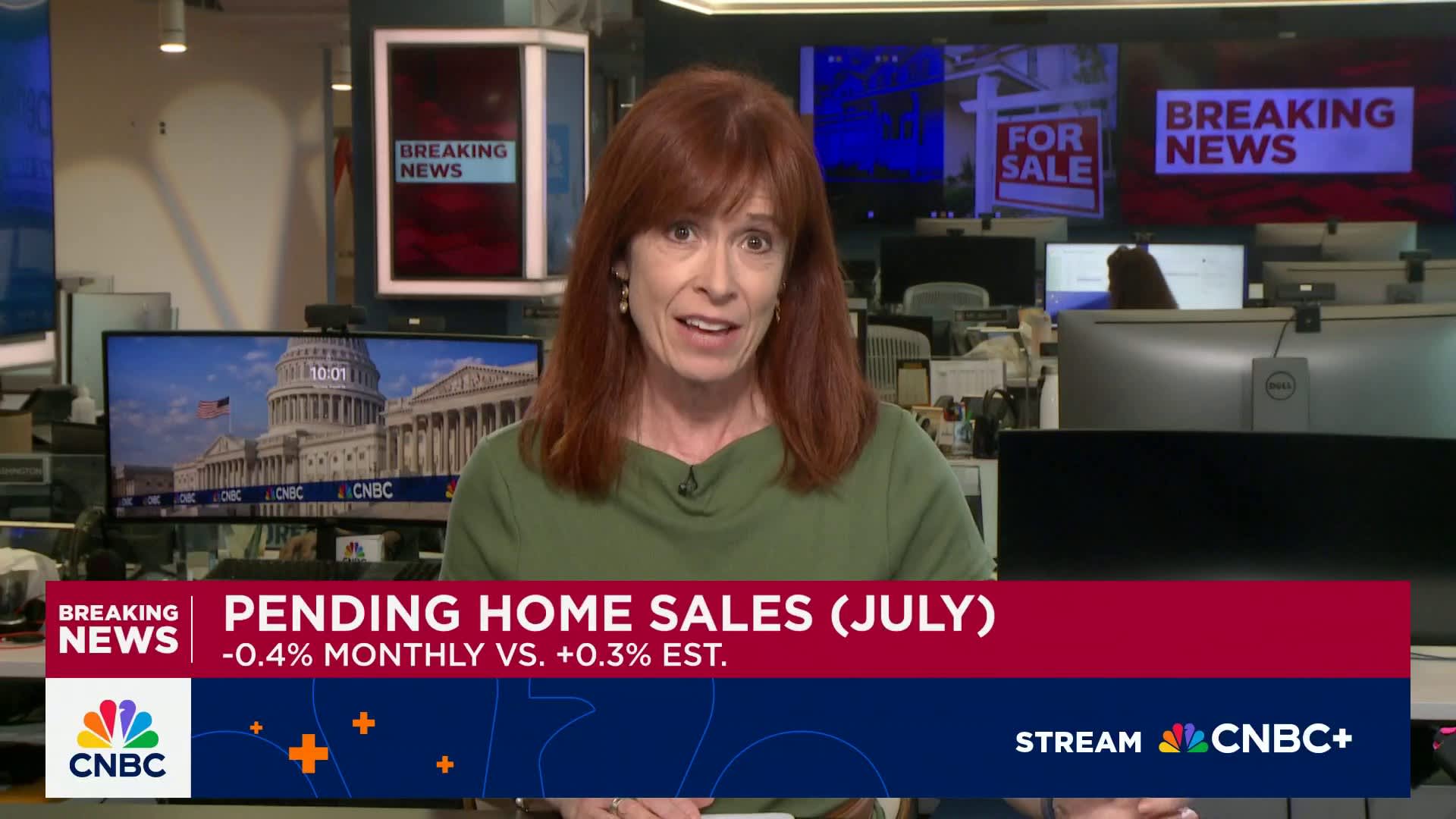 July pending home sales -0.4% monthly vs. +0.3% estimated