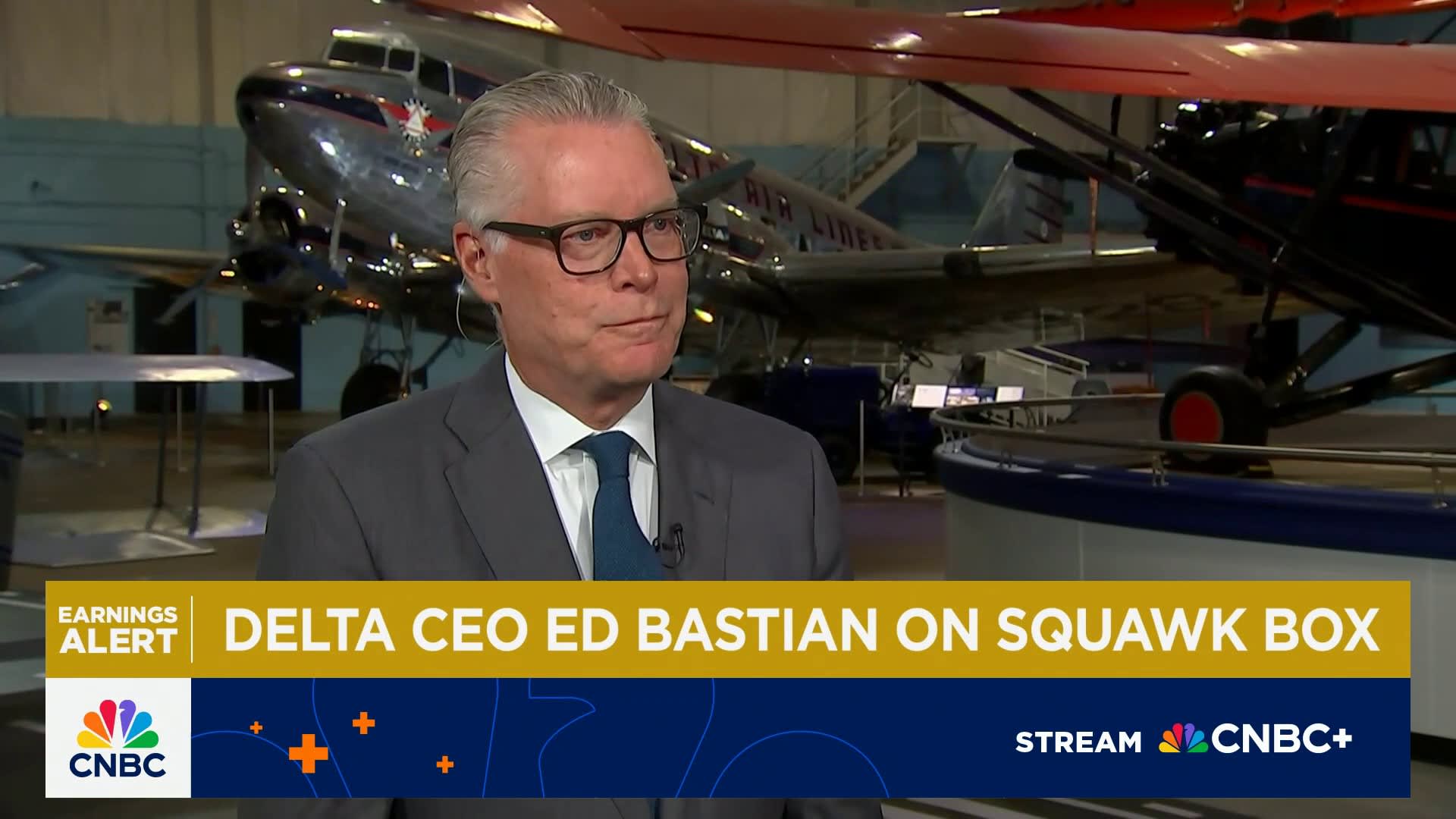 Delta Air Lines CEO Ed Bastian: Q3 results represent about 60% of overall industry profits